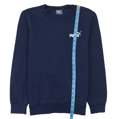 Mens UK Size XS PUMA Blue Pullover Sweatshirt
