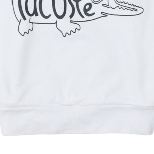 Womens UK Size 10 Lacoste White Pullover Sweatshirt