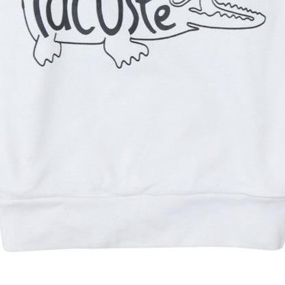 Womens UK Size 10 Lacoste White Pullover Sweatshirt