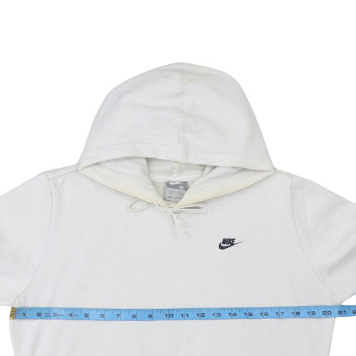 Mens UK Size XL Nike White Pullover Hoodie