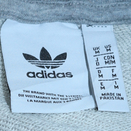 Mens UK Size M adidas Grey Pullover Hoodie