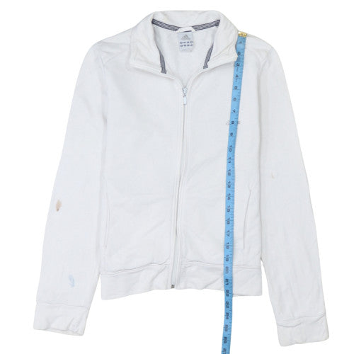 Womens UK Size 14 adidas White Running & Jogging Gym & Training Walking Jacket