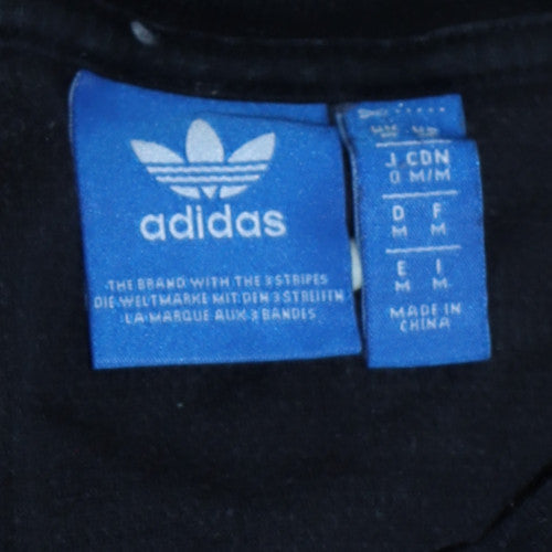 Mens UK Size M adidas Black Pullover Sweatshirt