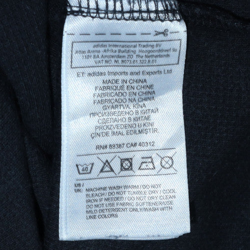 Mens UK Size M adidas Black Pullover Sweatshirt