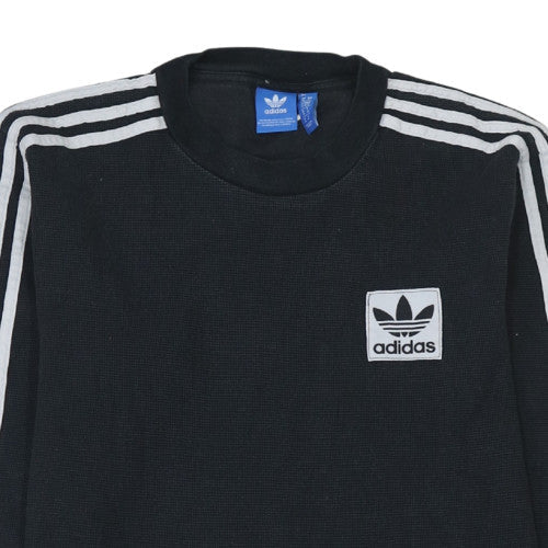 Mens UK Size M adidas Black Pullover Sweatshirt