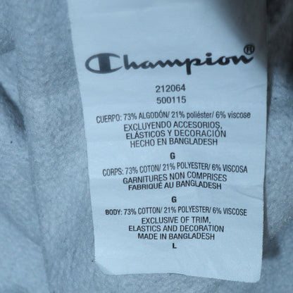 Mens UK Size L Champion Grey Pullover Hoodie