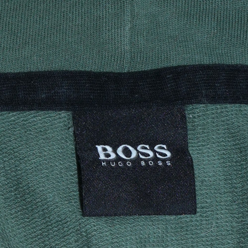 Mens UK Size M HUGO BOSS Green Full Zip Hoodie