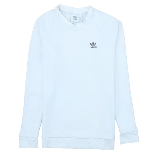 Mens UK Size S adidas White Pullover Sweatshirt