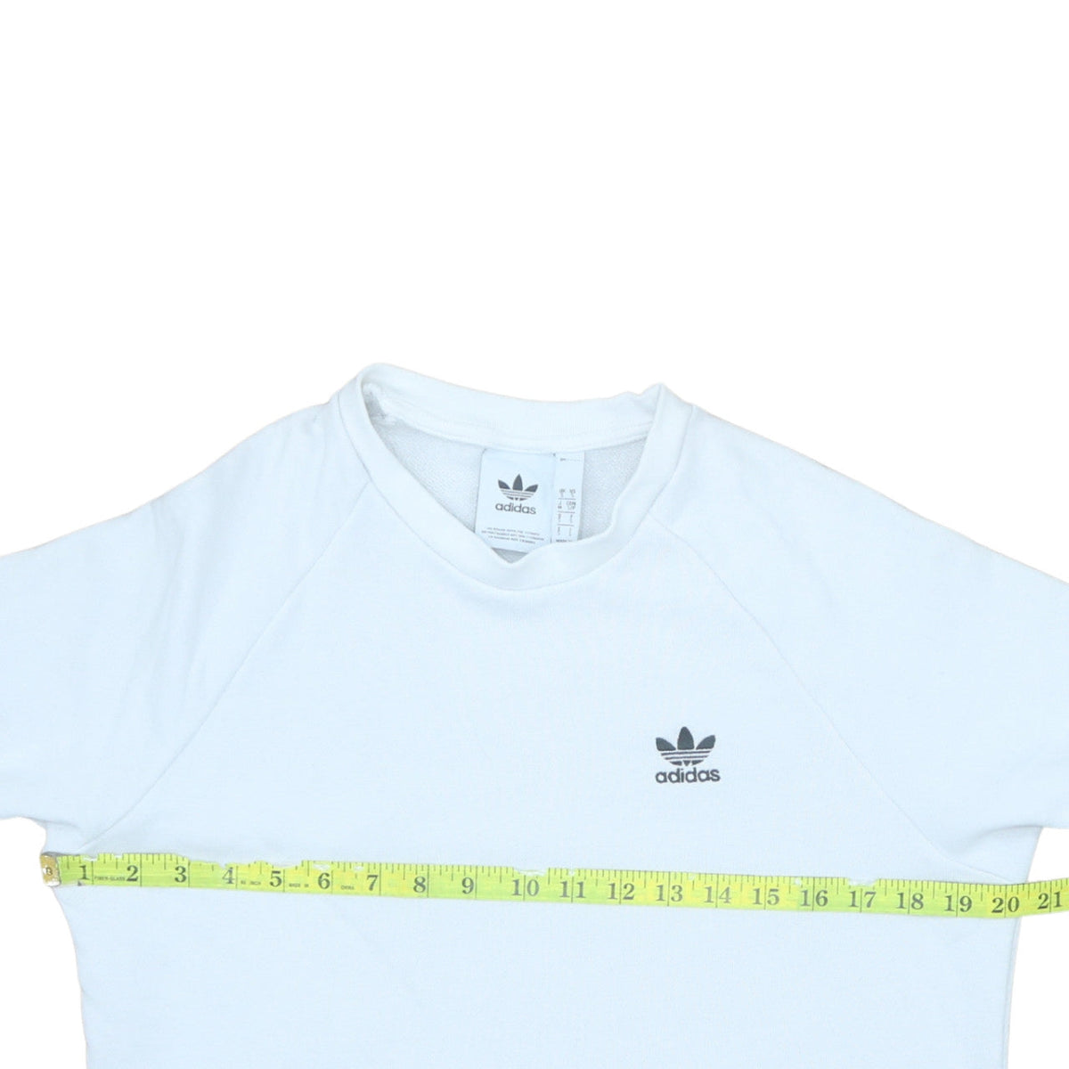 Mens UK Size S adidas White Pullover Sweatshirt