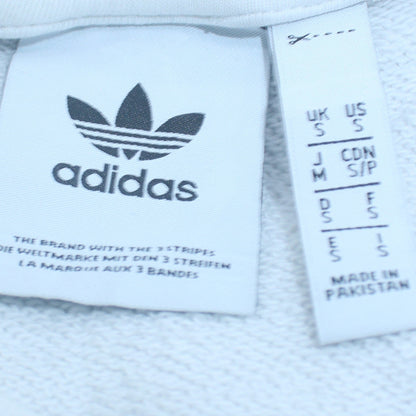 Mens UK Size S adidas White Pullover Sweatshirt