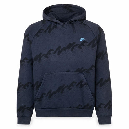 Mens UK Size L Nike Blue Pullover Hoodie