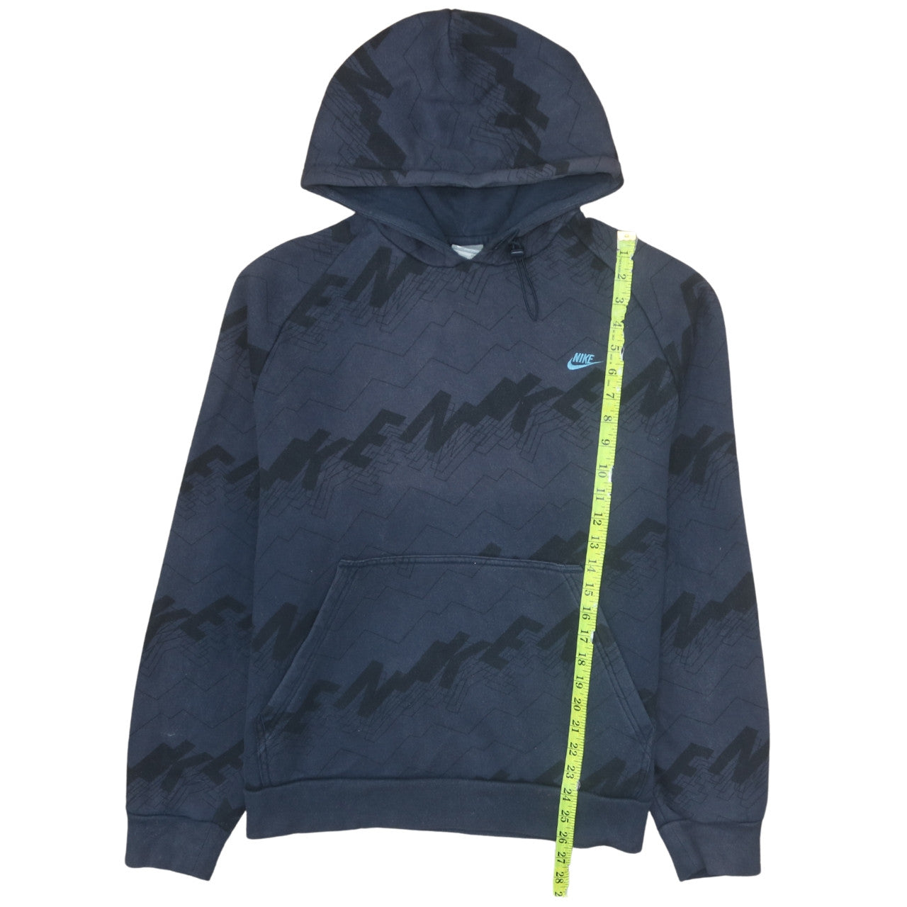 Mens UK Size L Nike Blue Pullover Hoodie