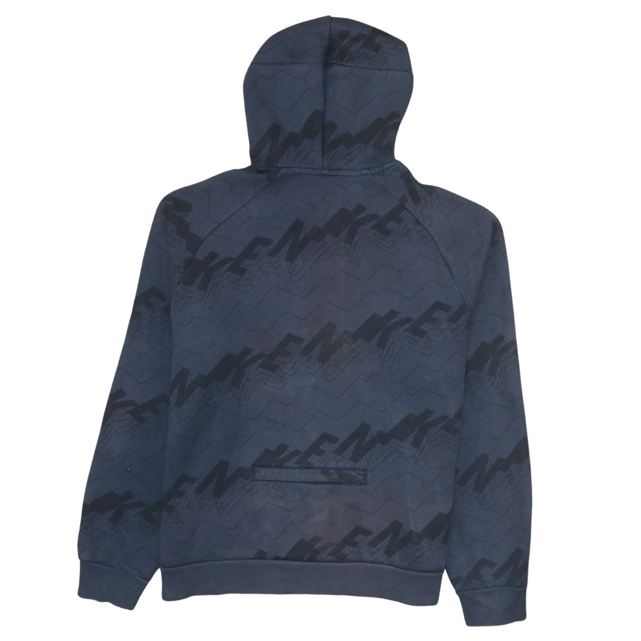 Mens UK Size L Nike Blue Pullover Hoodie