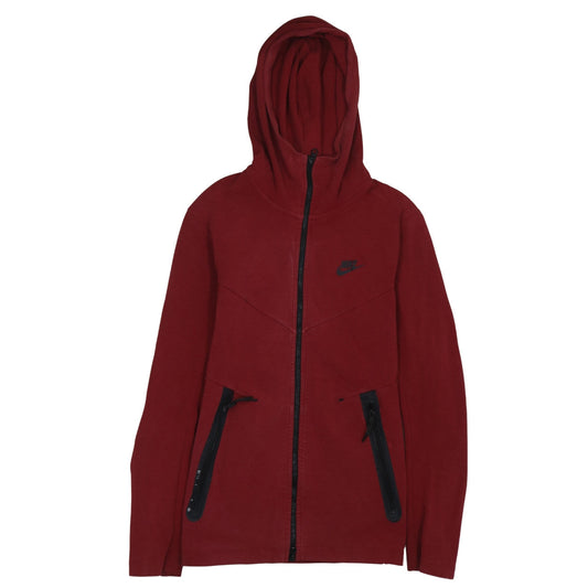 Mens UK Size XS Nike Red Full Zip Hoodie