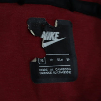 Mens UK Size XS Nike Red Full Zip Hoodie