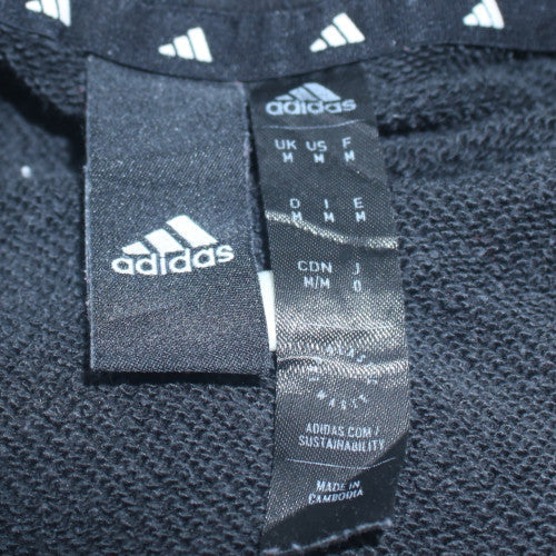 Mens UK Size M adidas Black Pullover Hoodie