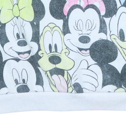 Disney at George Women White Multicoloured Pullover Sweatshirt L