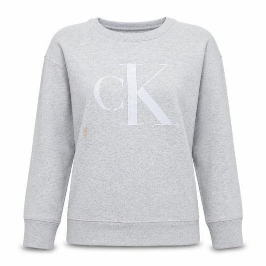 Womens UK Size S Calvin Klein Jeans Grey Pullover Sweatshirt