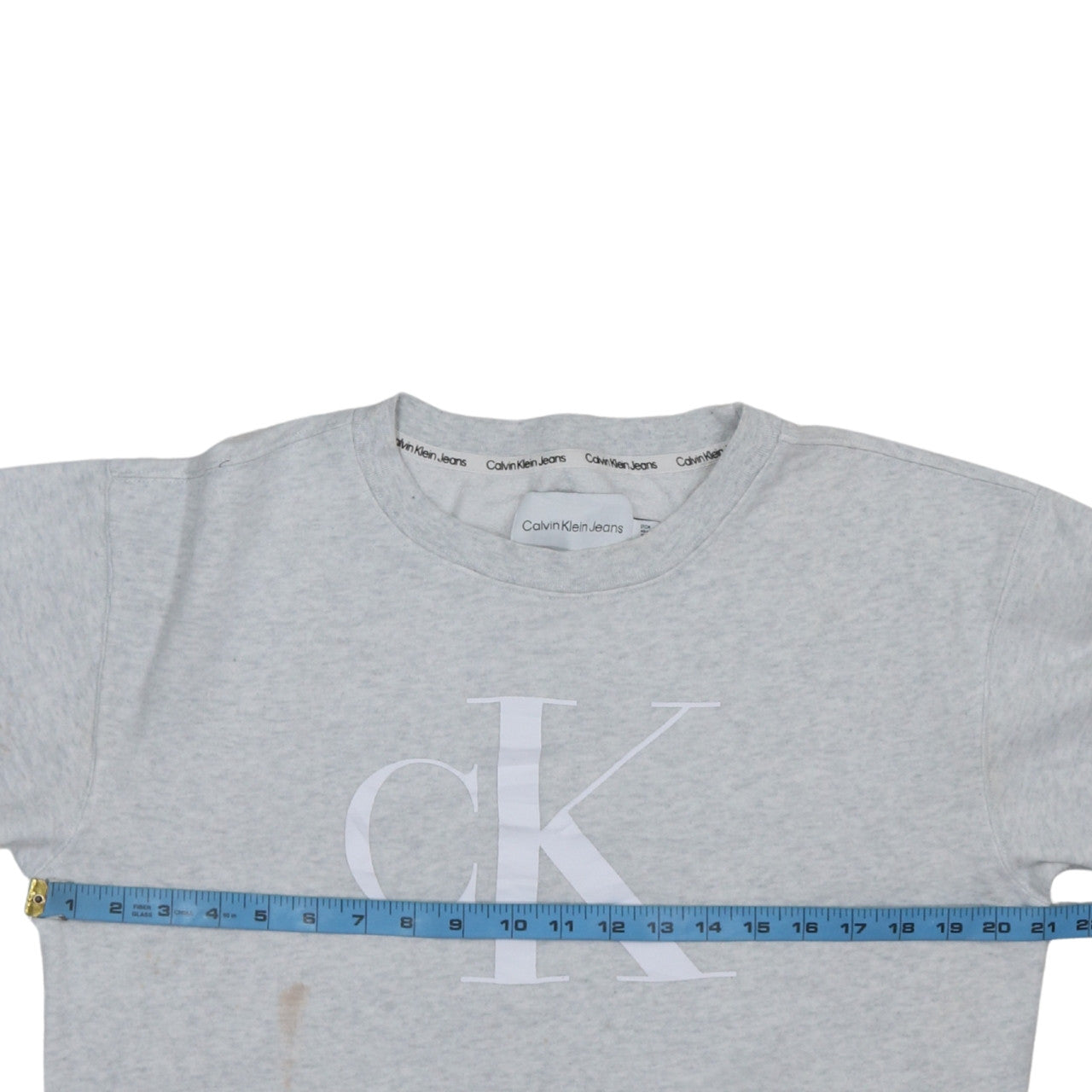 Womens UK Size S Calvin Klein Jeans Grey Pullover Sweatshirt