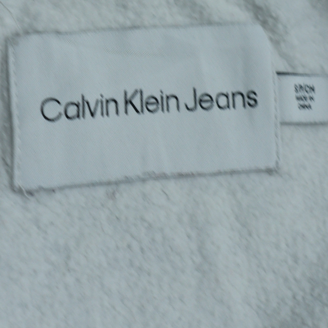 Womens UK Size S Calvin Klein Jeans Grey Pullover Sweatshirt