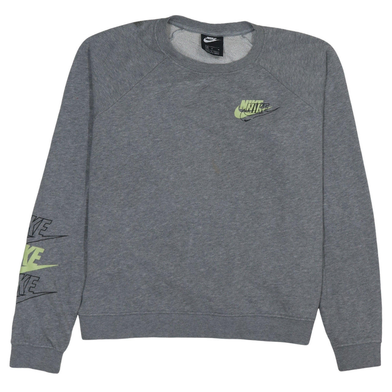 Womens UK Size M Nike Grey Pullover Sweatshirt