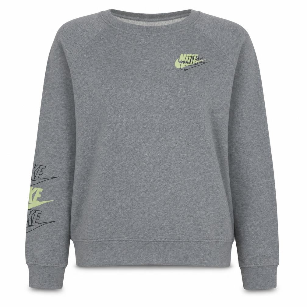 Womens UK Size M Nike Grey Pullover Sweatshirt