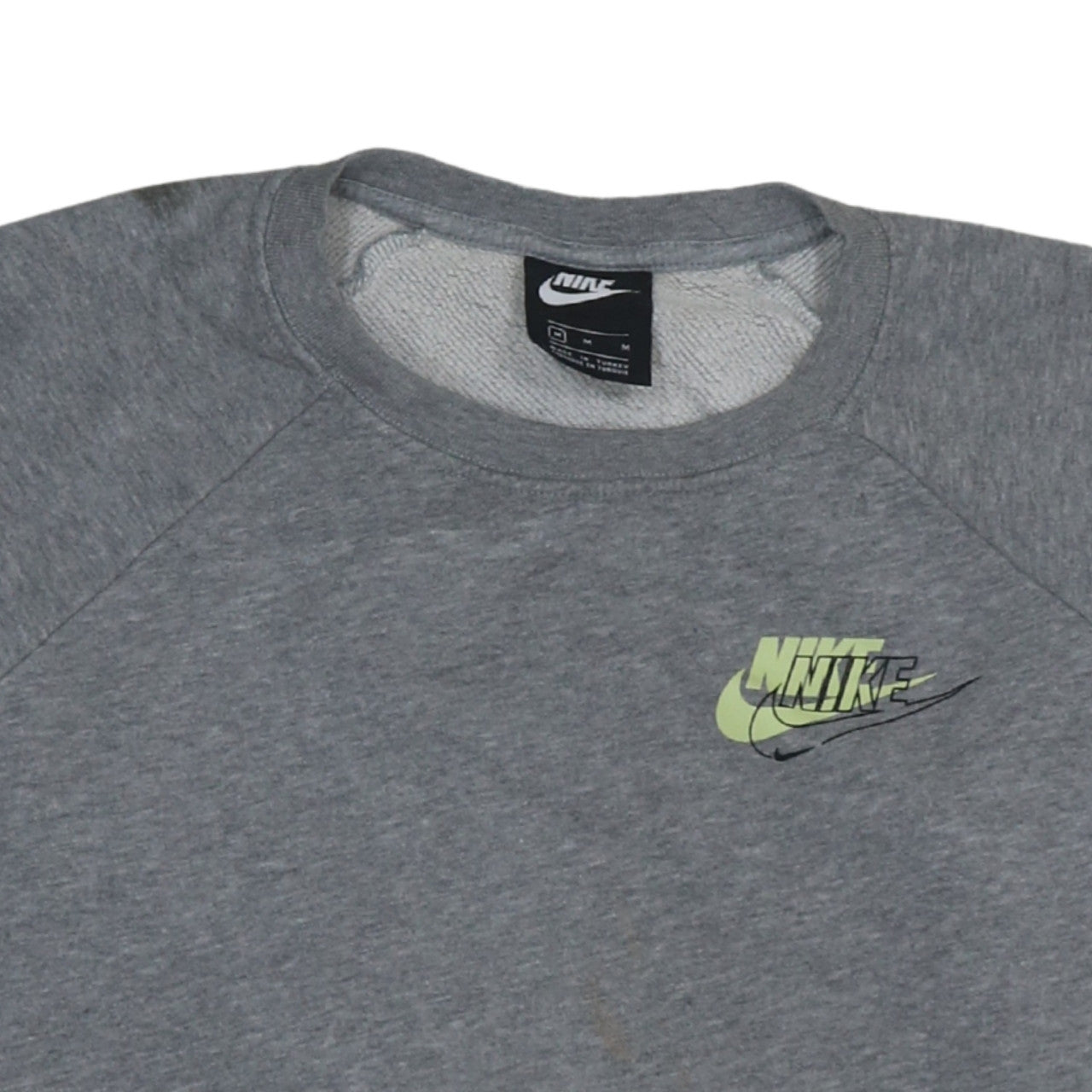 Womens UK Size M Nike Grey Pullover Sweatshirt