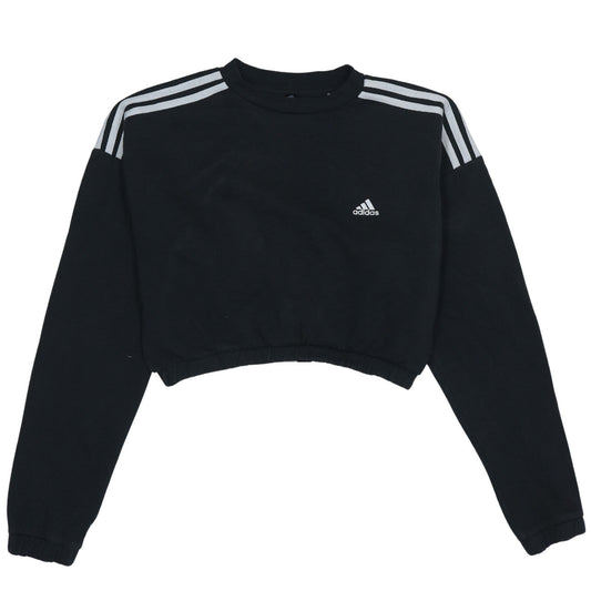 Womens UK Size M adidas Black Pullover Sweatshirt
