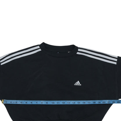 Womens UK Size M adidas Black Pullover Sweatshirt
