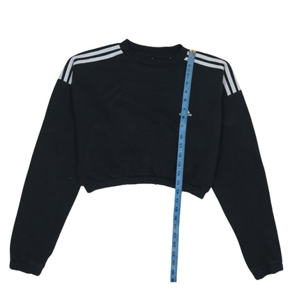 Womens UK Size M adidas Black Pullover Sweatshirt