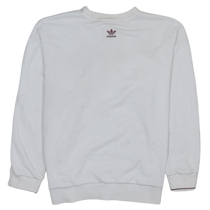 Womens UK Size 10 adidas White Pullover Sweatshirt