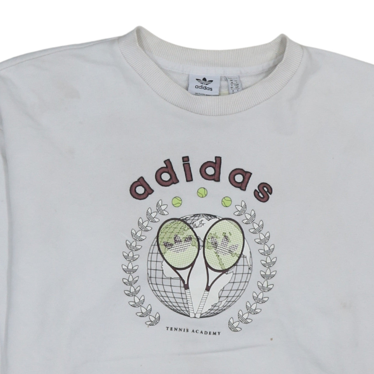 Womens UK Size 10 adidas White Pullover Sweatshirt