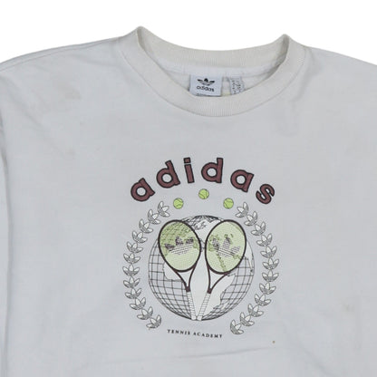 Womens UK Size 10 adidas White Pullover Sweatshirt