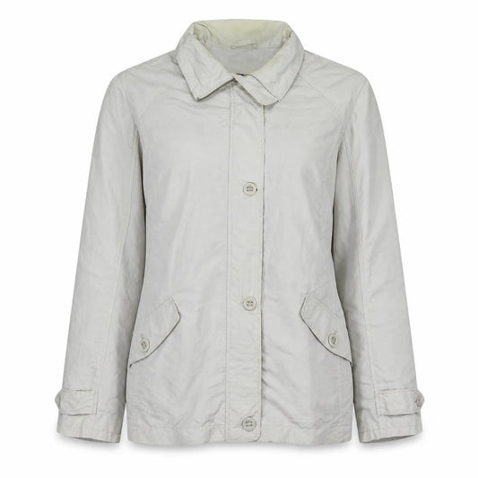 Womens UK Size L Lands' End White Basic Jacket