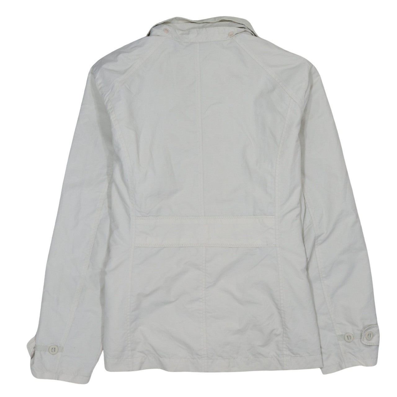 Womens UK Size L Lands' End White Basic Jacket