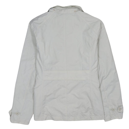 Womens UK Size L Lands' End White Basic Jacket