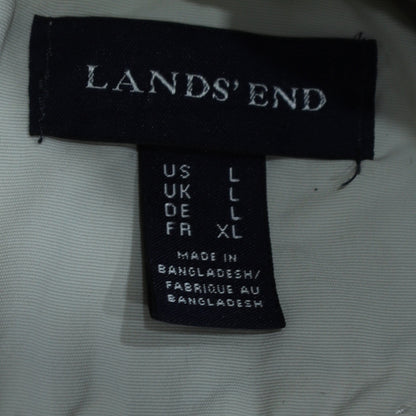 Womens UK Size L Lands' End White Basic Jacket