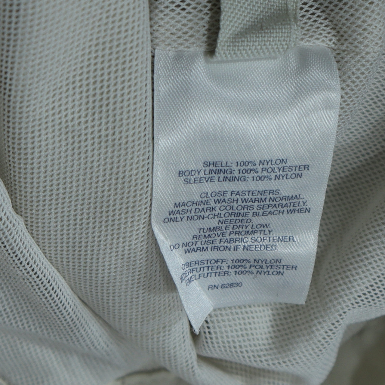 Womens UK Size L Lands' End White Basic Jacket