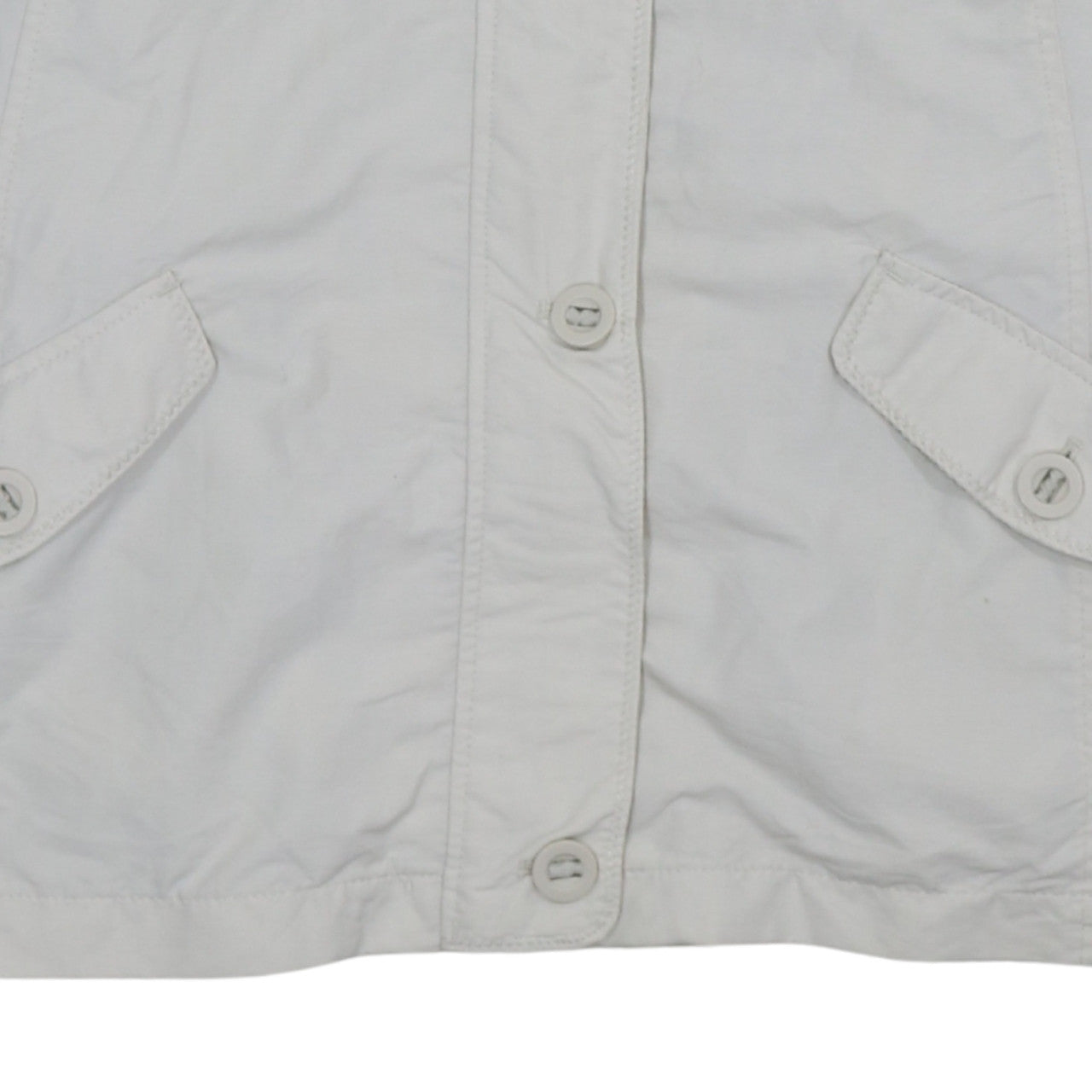 Womens UK Size L Lands' End White Basic Jacket