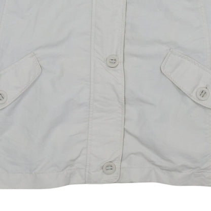 Womens UK Size L Lands' End White Basic Jacket
