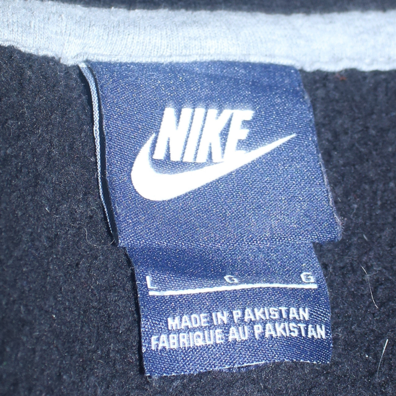 Mens UK Size L Nike Black Full Zip Hoodie