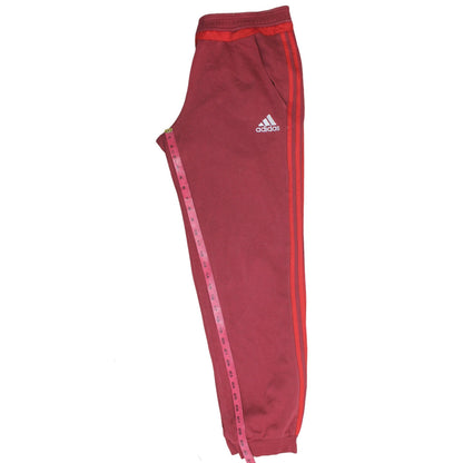 Mens UK Size L adidas Regular Fit Sweatpants Red Trousers