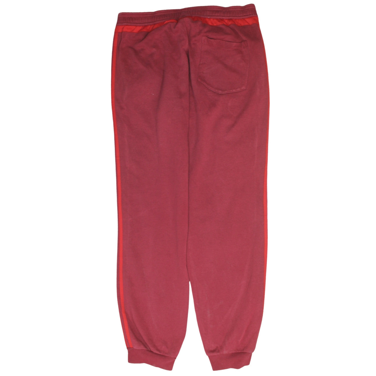 Mens UK Size L adidas Regular Fit Sweatpants Red Trousers