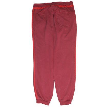Mens UK Size L adidas Regular Fit Sweatpants Red Trousers