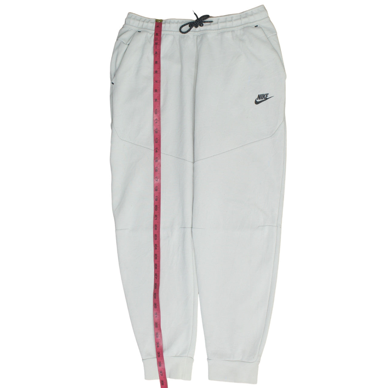 Mens UK Size L Nike Regular Fit Jogger White Trousers