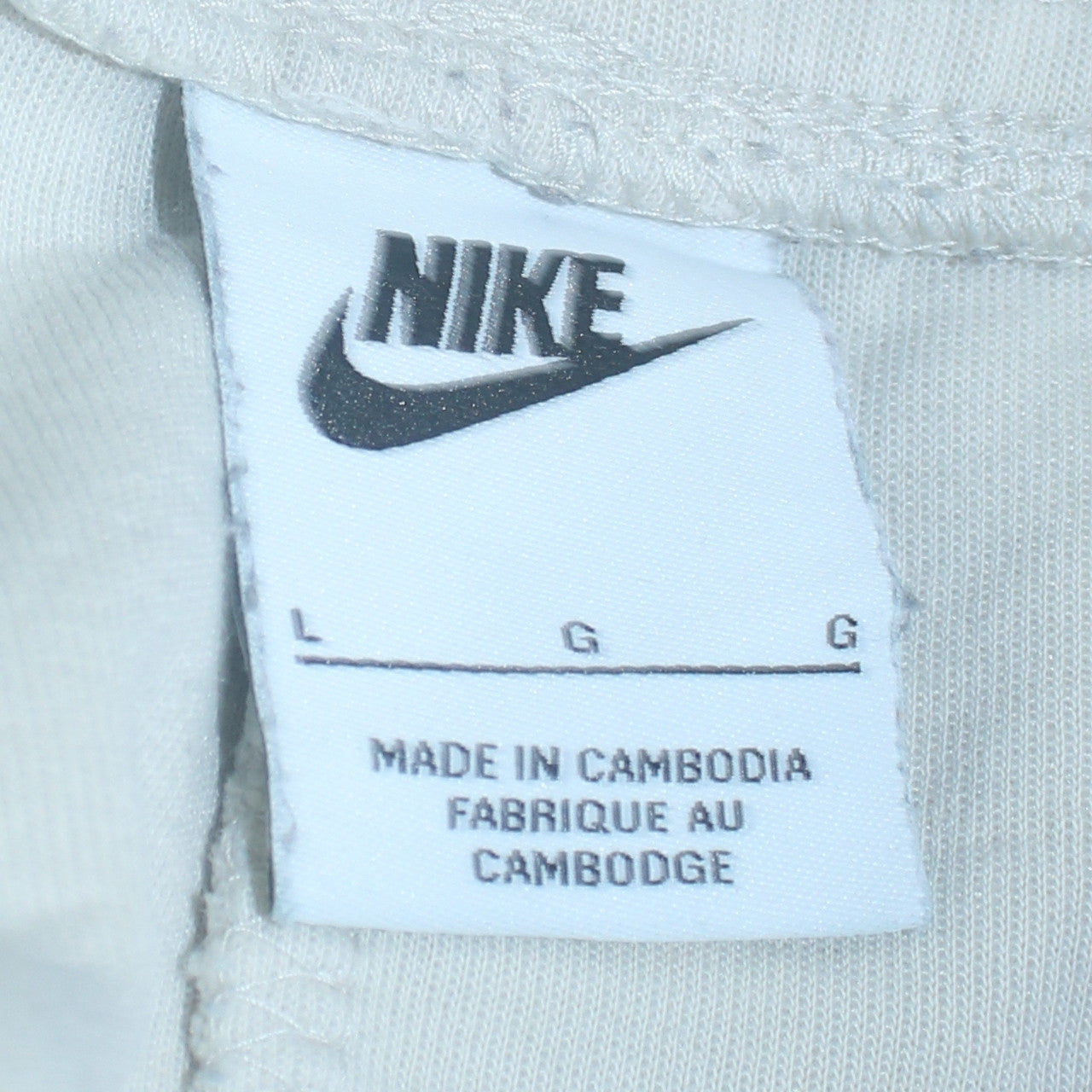 Mens UK Size L Nike Regular Fit Jogger White Trousers