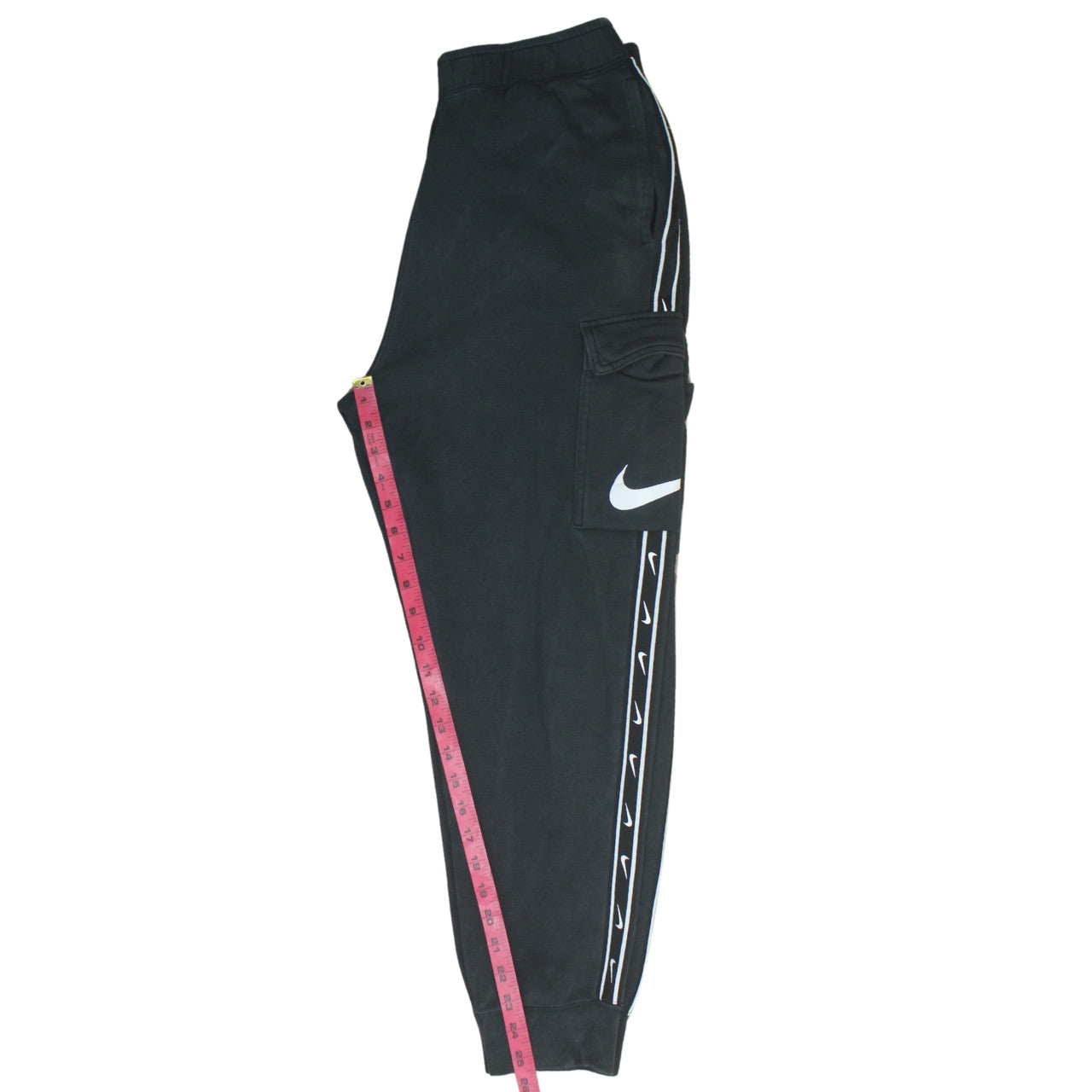 Mens UK Size M Nike Regular Fit Cargo Black Trousers