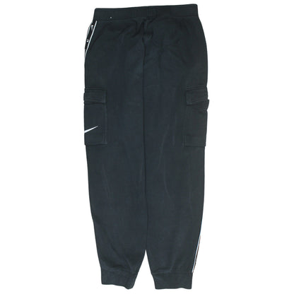 Mens UK Size M Nike Regular Fit Cargo Black Trousers
