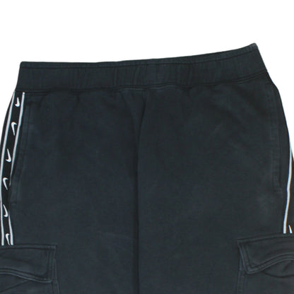 Mens UK Size M Nike Regular Fit Cargo Black Trousers