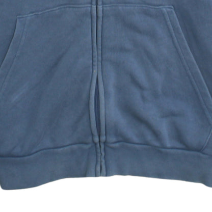 Mens UK Size M adidas Blue Full Zip Hoodie